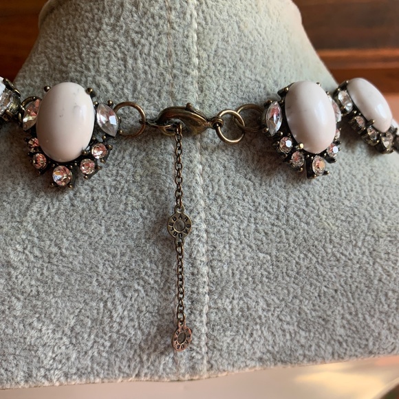 BaubleBar Fringe Crystal Antiqued Metal Statement Necklace - Nice - Picture 9 of 9